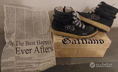 Scarpe bimbo bimba John Galliano , Vera pelle. 30