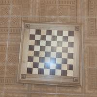 Scacchiera/Tavolo Dama Artigianale Unica in Legno