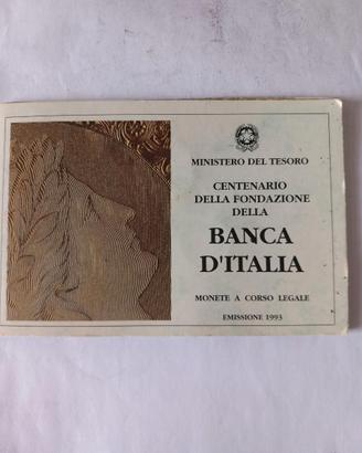 BANCA D'ITALIA 100 200 500 LIRE 1993 CENTENARIO DE