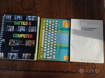 libro scolastico vintage di dattilografia 1993