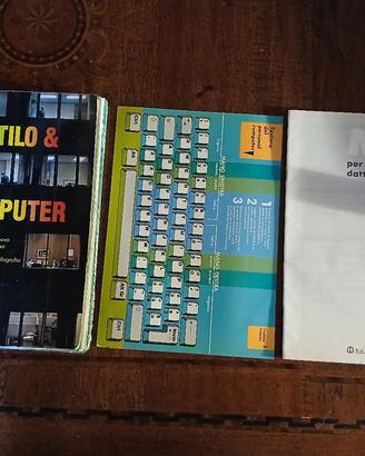 libro scolastico vintage di dattilografia 1993