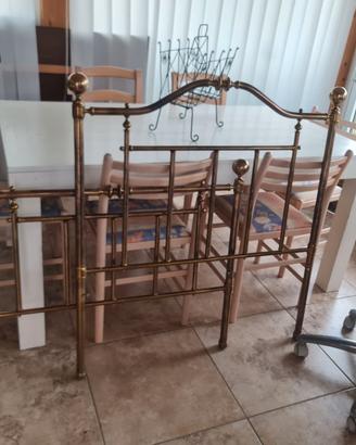 letto in ottone, singolo 