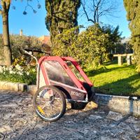 rimorchio da bici 2 posti / passeggino trekking 