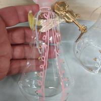 Lotto di 6 angioletti in vetro bomboniere anni '70