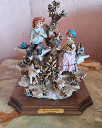 Scultura Capodimonte Triade & Santagostino 33 cm