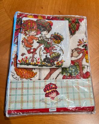 Set 2 di asciugamani vintage Bonnie Bonnets