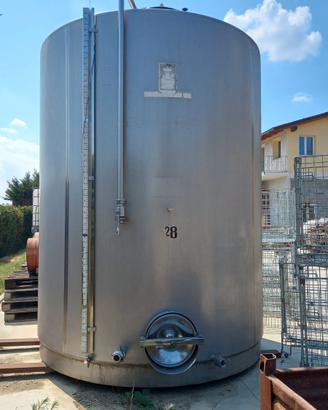 Vasca in acciaio inox da 150 quintali