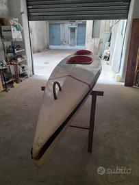 Kayak - canoa biposto con timone