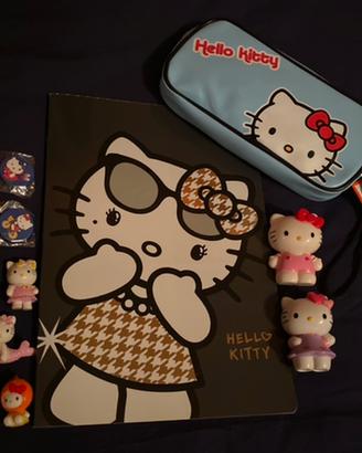 Set oggetti HELLO KITTY astuccio quaderno spille