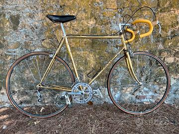Bicicletta Corsa Colnago Mexico placcata oro 59 cm