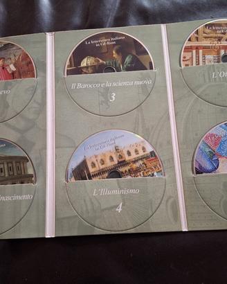 Letteratura italiana- 6 CD ROM in raccoglitore 