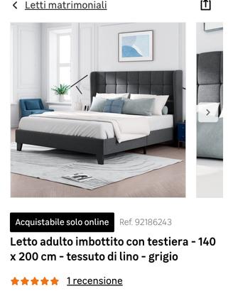 letto una piazza e mezza 140x200