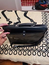 Borsa da lavoro in ecopelle nera