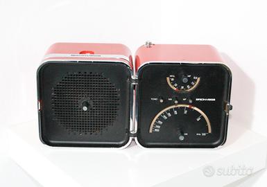 Radio cubo Brionvega TS502 rossa