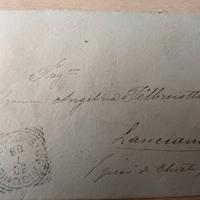 Busta 1902 TORINO per LANCIANO - Striscia 3x5c "Le