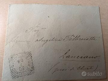 Busta 1902 TORINO per LANCIANO - Striscia 3x5c "Le