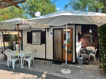 Roulotte stanziale + Casetta in legno 50m dal mare