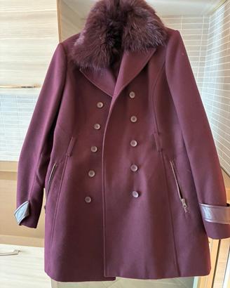 Cappotto bordeaux donna