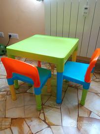 Tavolino in plastica colorato per bambini unisex