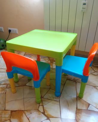 Tavolino in plastica colorato per bambini unisex