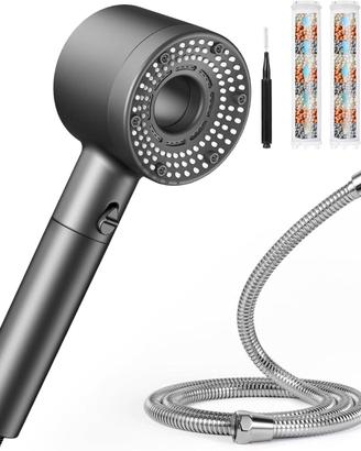 Soffione Doccia con 3 Filtro Doccino conTubo 1.50m
