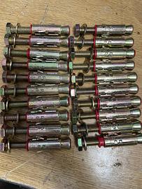 Fischer Tasselli in Acciao 16mm, Vite 10mm. Nuovi