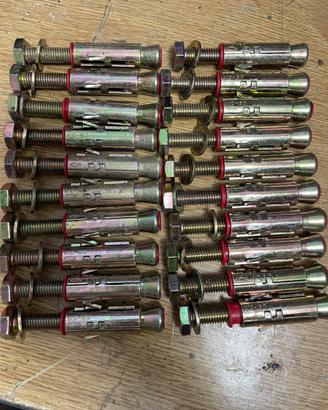 Fischer Tasselli in Acciao 16mm, Vite 10mm. Nuovi