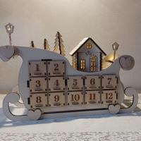 Calendario dell'avvento in legno