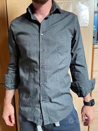 Camicia Clayton Grigia Fantasia M