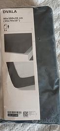 Lenzuolo con angoli singolo nero Dvala Ikea