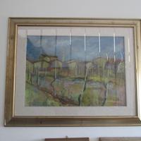 Quadro a olio su tela "Paesaggio del 1985