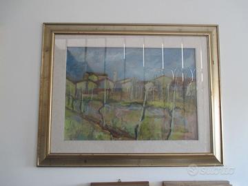 Quadro a olio su tela "Paesaggio del 1985