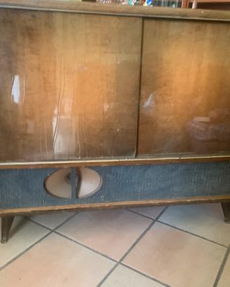 console vintage radio giradischi