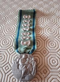 medaglia unione fascista famiglie numerose +spilla
