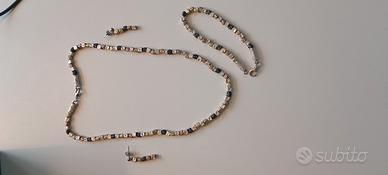 Parure completa in argento oro e rame
