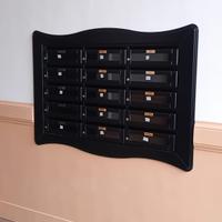 casellario 15 caselle con cornice modanata laccato