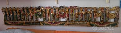 pannello in legno intagliato balinese