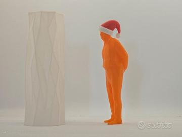 NUOVO Umarell natalizio 15cm (cappello rimovibile)