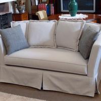 Divano a 2 posti in tessuto sfoderabile