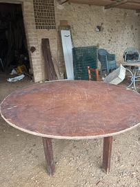 Stock Tavoli Rotondi Ultra robusti: metallo e legn