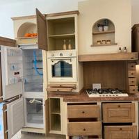 Cucina in finta muratura