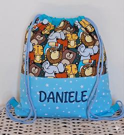 Zainetto personalizzato bambini, sacca asilo