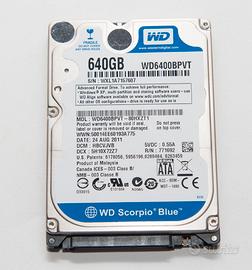 Hard disk Western Didital 640 GB WD6400BPVT