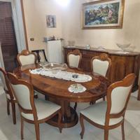 Sala da pranzo completa in legno massello stile cl