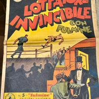 Fumetto il lottatore invincibile con Fulmine