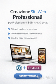 Creazione Siti Web Professionali - Veloci, Moderni