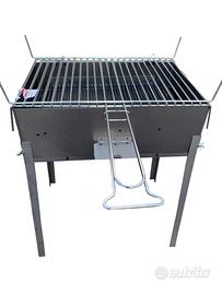 Barbecue in ferro con griglia in acciaio 50 x 35