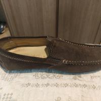 Mocassino camoscio  marrone scuro Geox