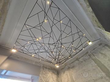 Lampadario in ferro artigianale