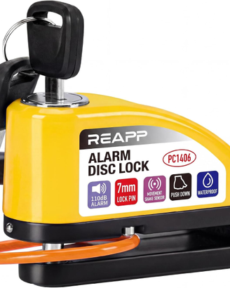 REAPP Bloccadisco Moto con Allarme 110 dB.